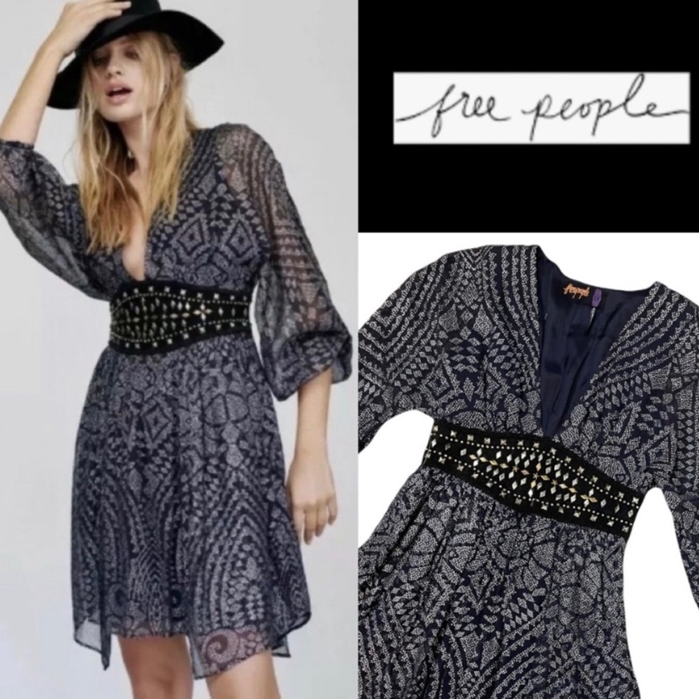 NWT Free People Moonbelt Mini Dress 🌟